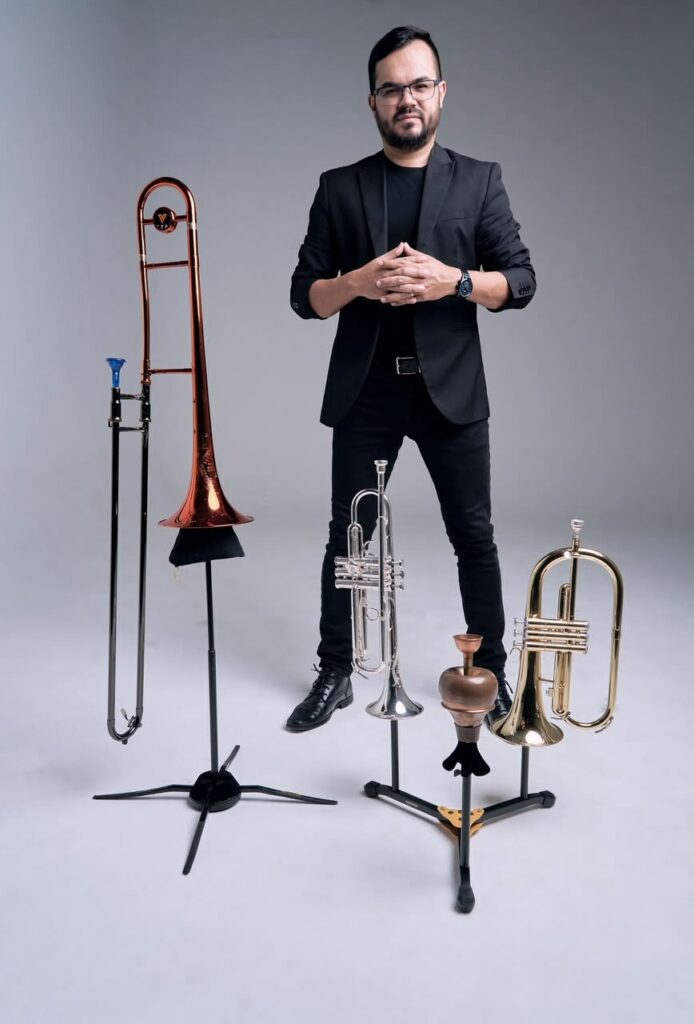 Diego Giraldo, trompette, trombone et bugle, formation musiques afro-colombiennes à Cali