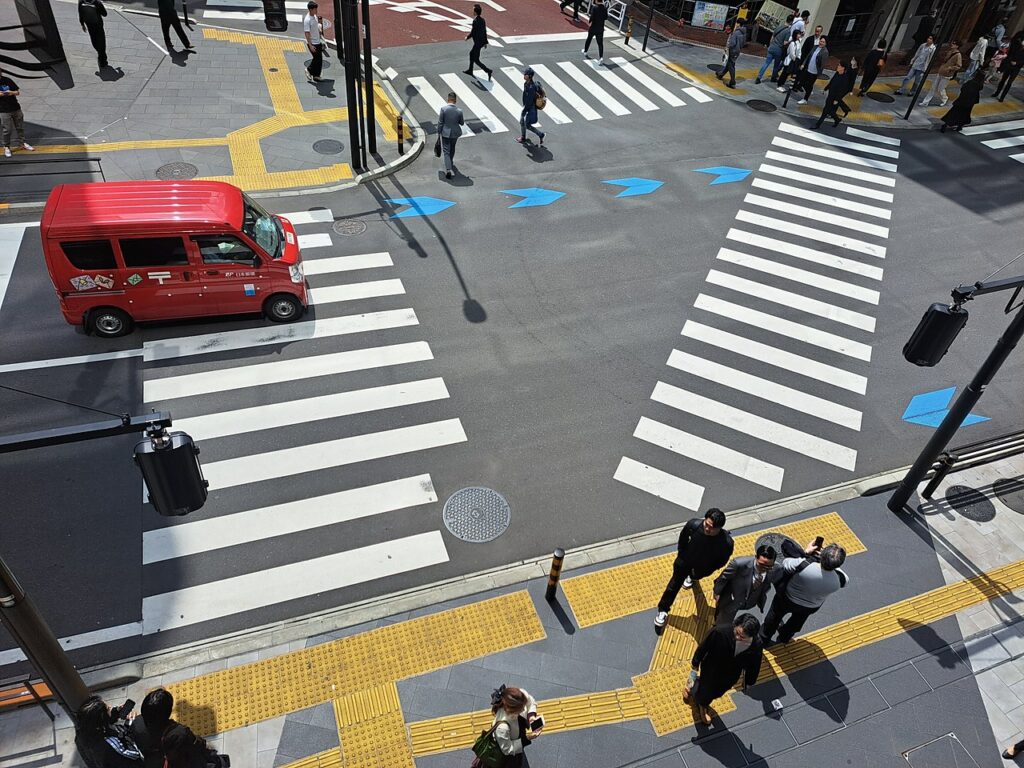 Le carrefour de Shibuya vu d’en haut, Tokyo